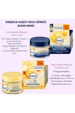 BALEA Q10 GÜNDÜZ VE GECE KIRIŞIKLIK KARŞITI GECE KREMİ 50ML+50ML