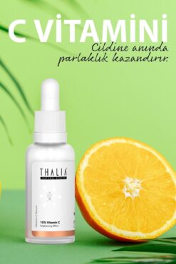 Thalia Aydınlatıcı Göz Altı Görünüm Destekleyici Cilt Bakım Serumu %10 Vitamin C - 30ml