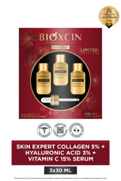 Bioxcin Skin Expert Cilt Bakım Serum Seti 3x30 Ml Avantaj Paketi Collagen, Ester C, Hyaluronik Asit Ltd Edt