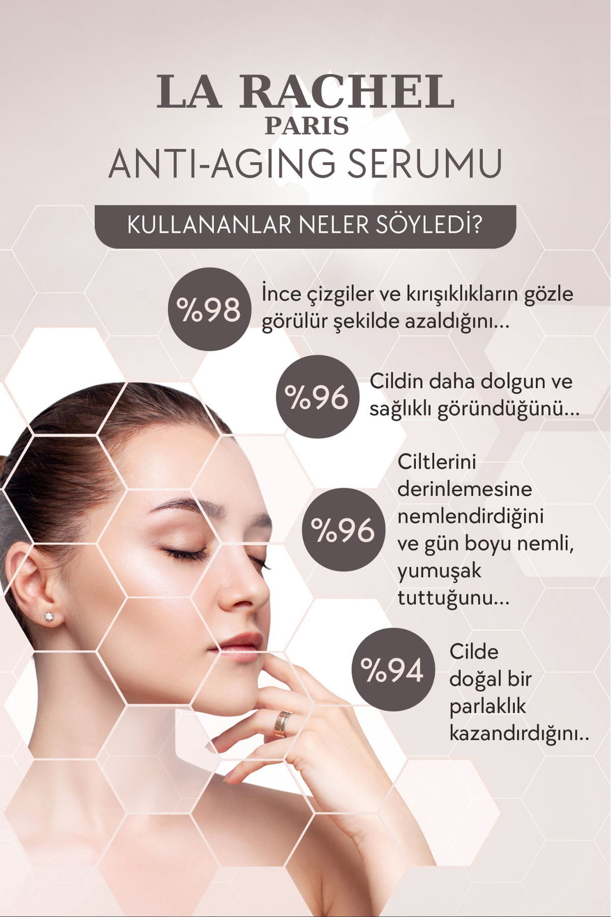 La Rachel Green Havyar ve Peptit İçeren Yoğun Anti-Aging Serum | Kırışıklık Karşıtı ve Elastikiyet Desteği - Görsel 3