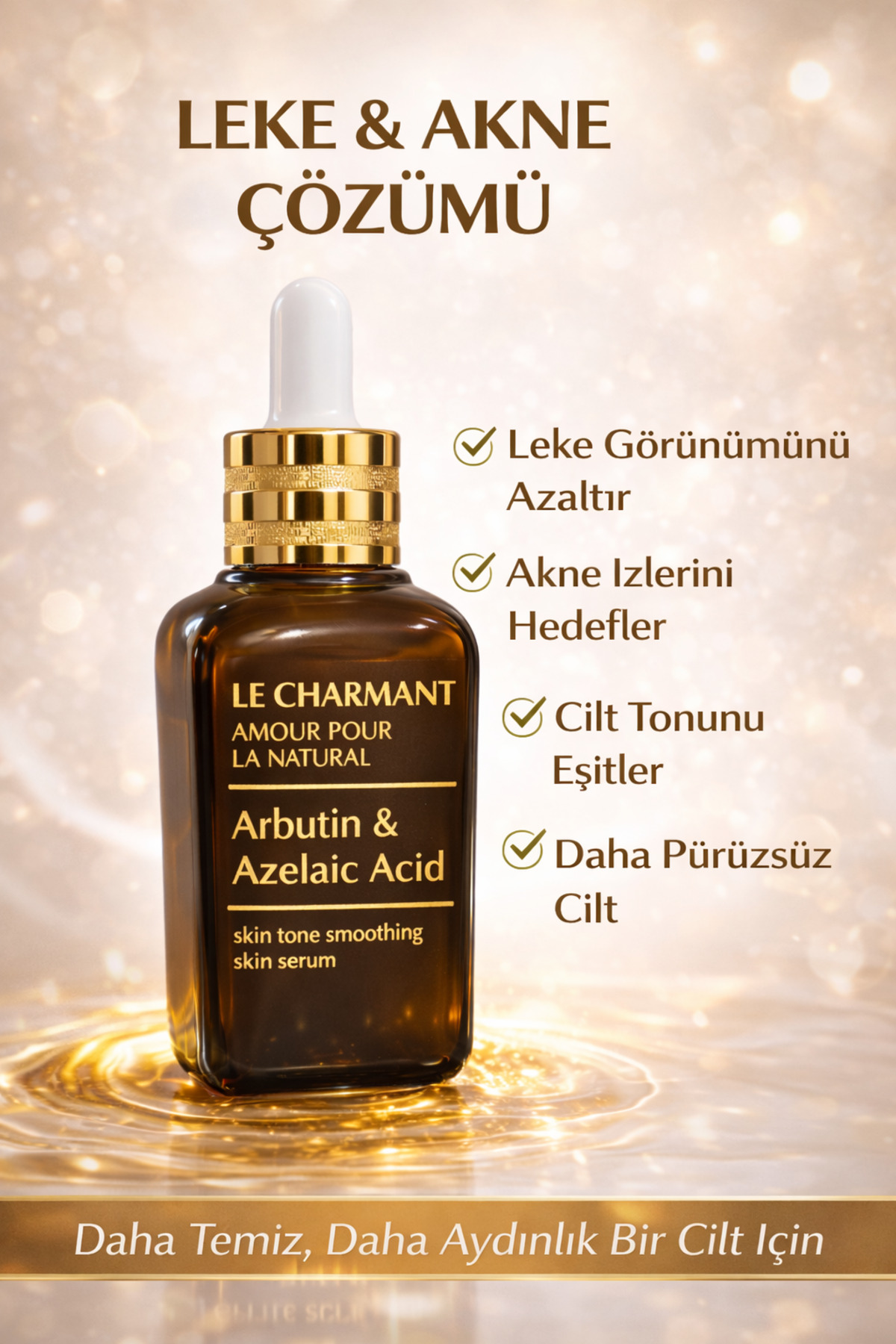 Le Charmant Arbutin & Azelaik Asit Leke Serumu | %47’ye Varan Azalma | 30 ml - Görsel 2