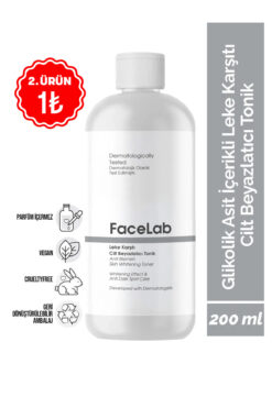 FaceLab Glikolik Asit %6 Tonik – Leke Karşıtı, Cilt Aydınlatıcı & Beyazlatıcı Bakım | 200ml
