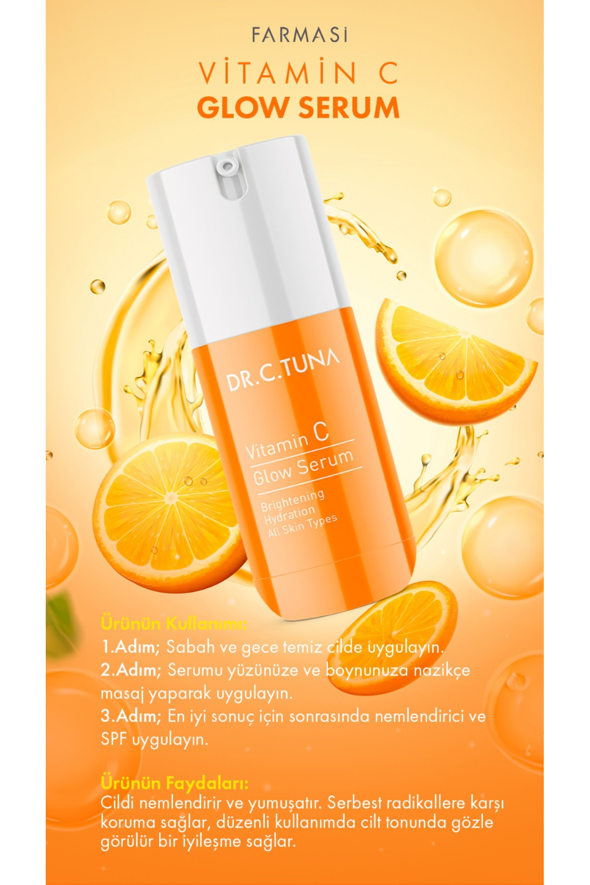 Farmasi C Vitamini Parlak Aydınlatıcı Serum 30ml - Görsel 2