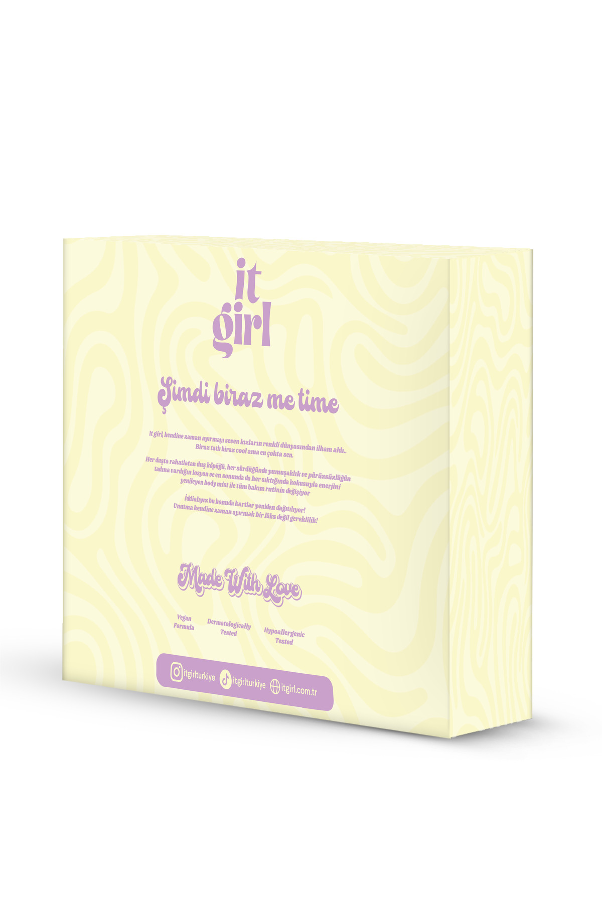 It Girl 3'lü Hediye Seti Duş Köpüğü,Body Mist, Vücut Losyonu,BirthdayCake-PatchouliGlow - Görsel 2