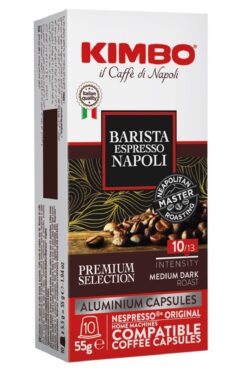 Kimbo Barista Espresso Napoli Nespresso Uyumlu Kapsül Kahve (Alüminyum) (10'lu Kutuda)
