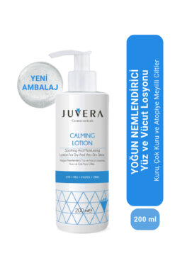 JUVERA Cosmeceuticals Yoğun Nemlendirici Yüz Vücut Losyonu - Kuru Ve Atopik Ciltler - Calming Lotion 200 Ml 8682665350038