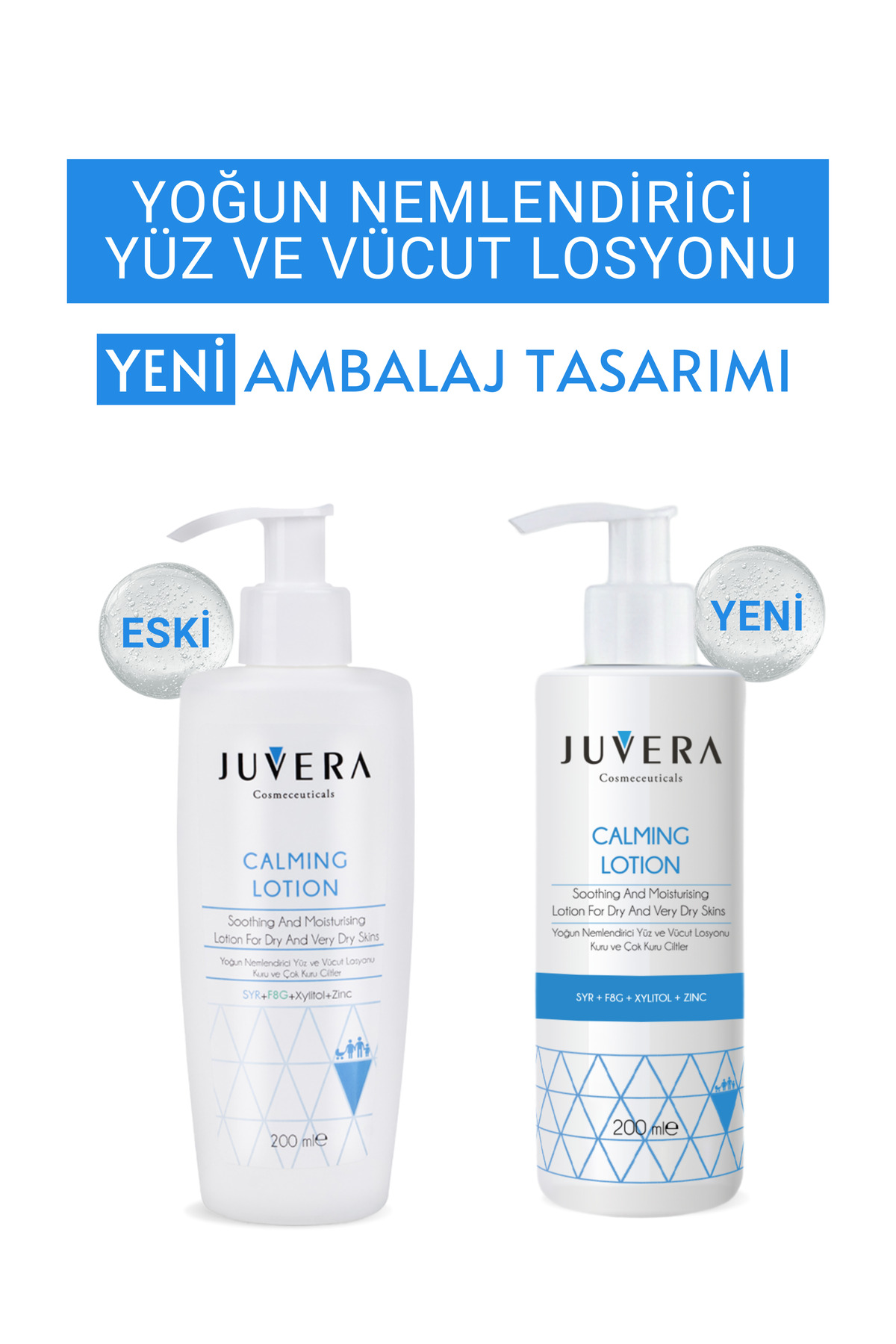JUVERA Cosmeceuticals Yoğun Nemlendirici Yüz Vücut Losyonu - Kuru Ve Atopik Ciltler - Calming Lotion 200 Ml 8682665350038 - Görsel 2