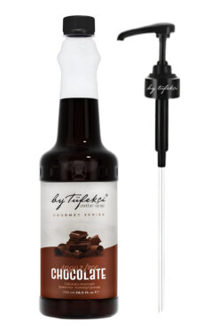 By Tüfekçi Şekersiz Fındık Kahve Şurubu 750 ML | Doğal Aroma | Sugar Free | 0 Şeker 0 Kalori | Şurup Pompası