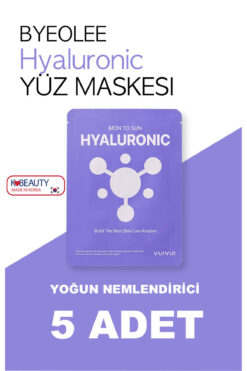 byeolee 5 Adet Hyaluronik Içerikli Yoğun Nemledirici Kore Yüz Maskesi 25ml