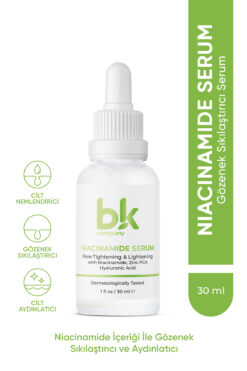 BK COMPANY Gözenek Sıkılaştırıcı Siyah Nokta Ve Serum 30 Ml (niacinamide 6% + Zınc Pca)