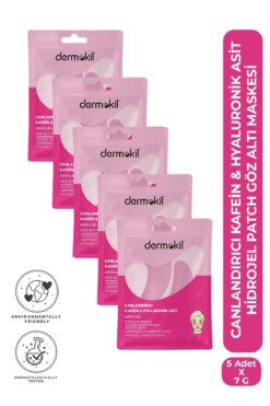 Dermokil Canlandırıcı Kafein & Hyaluronik Asit Hidrojel Patch Göz Altı Maskesi x 5 Adet