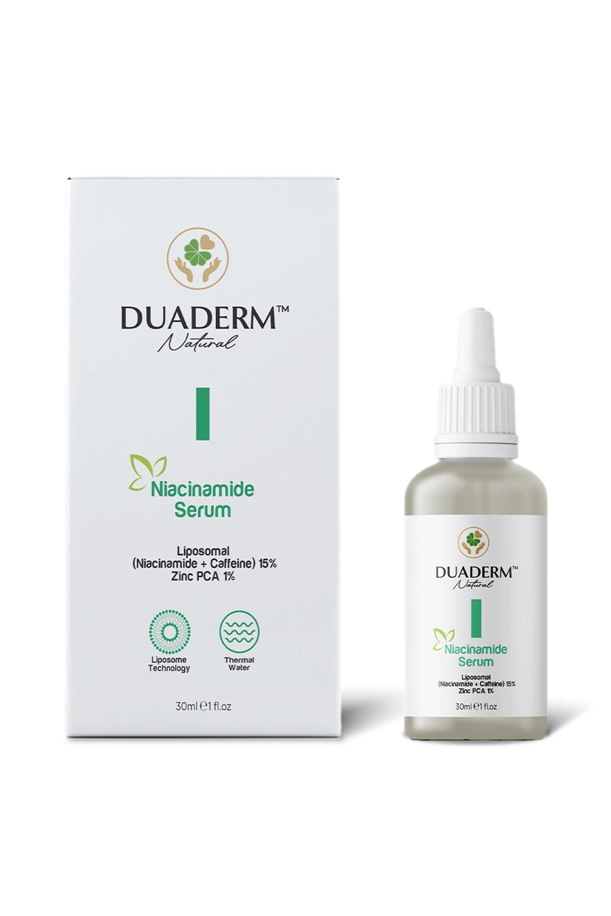 Duaderm Gözenek Sıkılaştırıcı Niacinamide Cilt Bakım Serumu 30 ml - Görsel 3