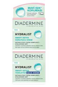 Diadermine Hydralıst Smart Detox Koruyucu Gündüz Kremi + Gece Kremi