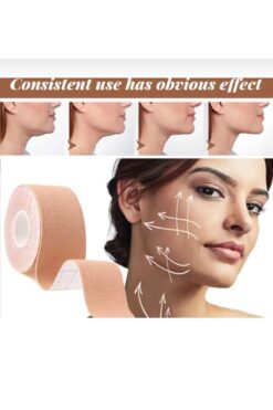 MİMOZA PARK Yüz Kaldırma Ve Kırışıklıklar Için Kinezyo Ten Rengi Bant 5*3 cm (1 Adet)