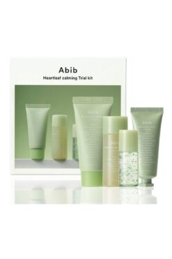 Abib Heartleaf Calming Trial Kit – 4’lü Mini Set (Foam + Toner + Serum + Cream)