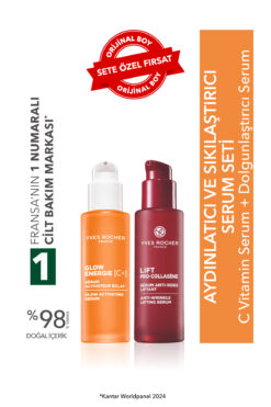 Yves Rocher Aydınlatıcı ve Sıkılaştırıcı Serum Seti -C Vitamin Serum 30ml & Dolgunlaştırıcı Serum 30ml