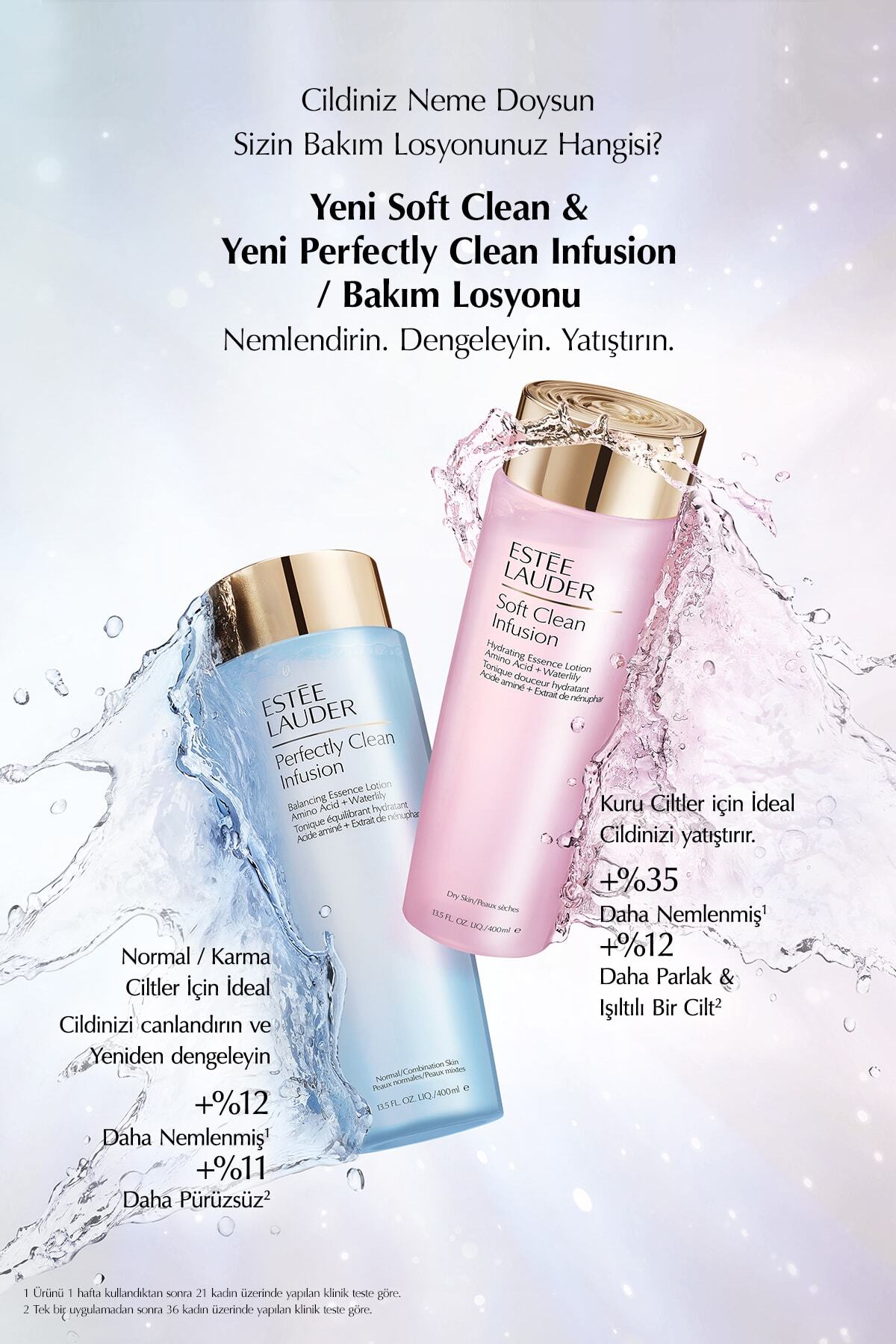 Estee Lauder Losyon - Soft Clean Infusion Kuru Ciltler Için Nemlendirici Bakım Losyonu - 400 ml - Görsel 3