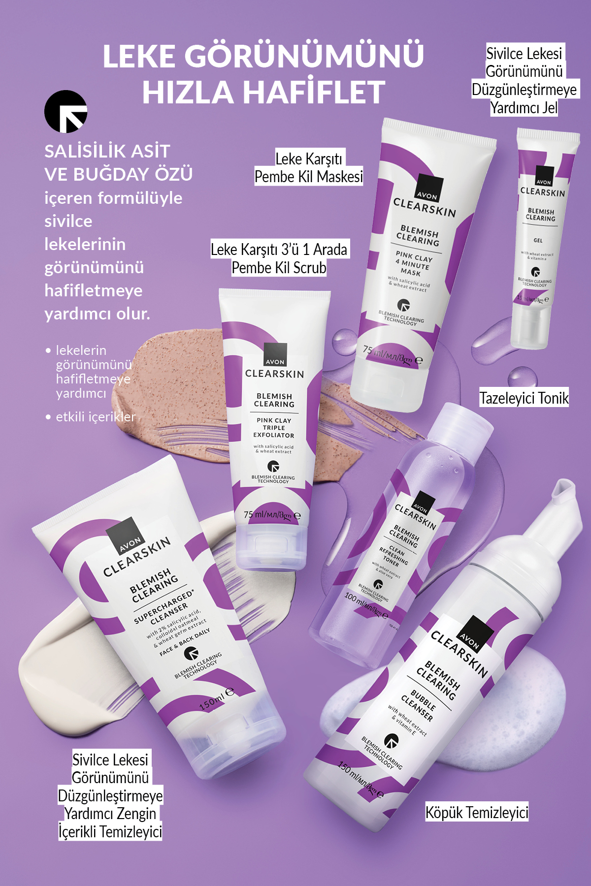 AVON Clearskin Blemish Lekesi Görünümünü Düzgünleştirmeye Yardımcı Jel 15ml - Görsel 2