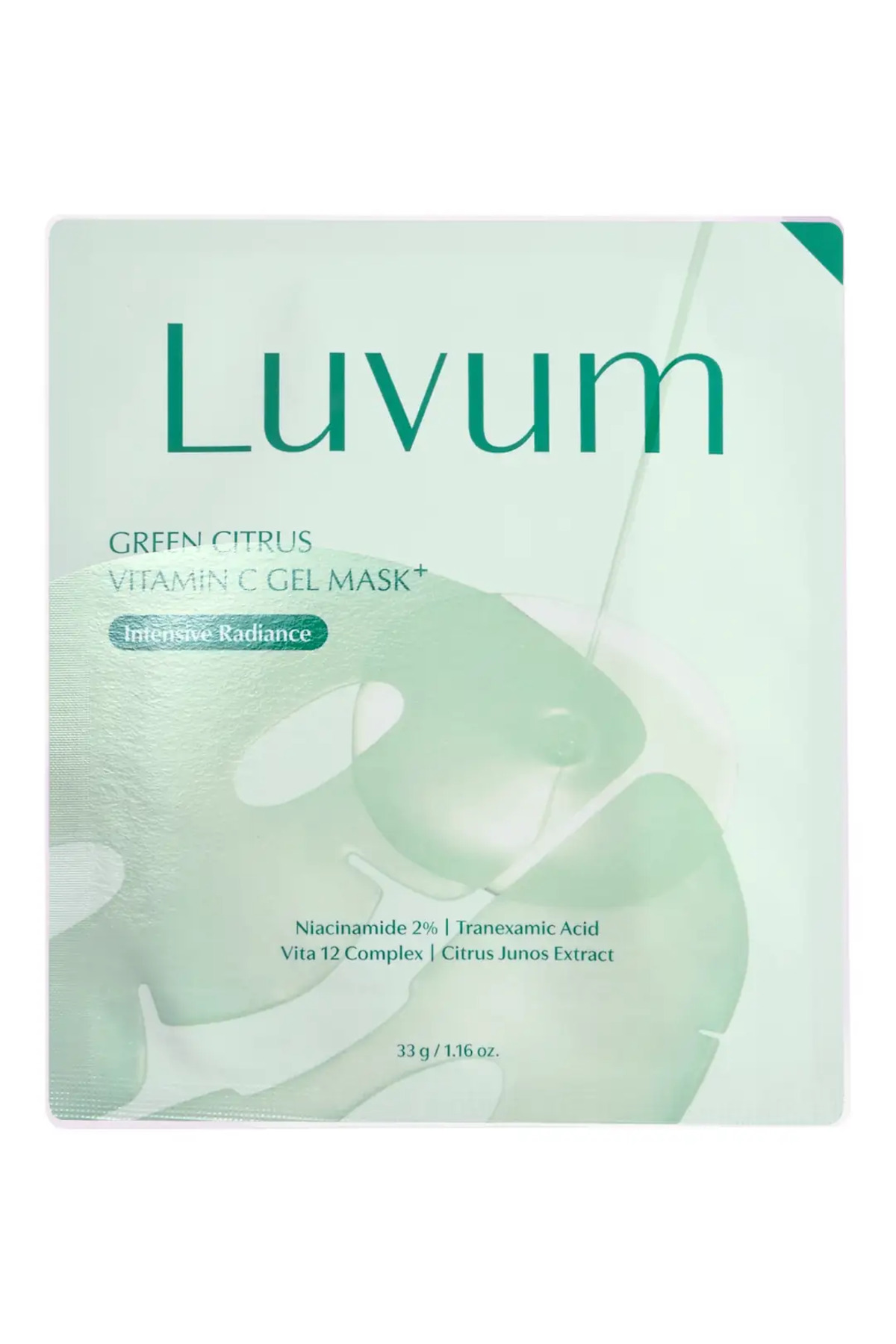 LUVUM Şeffaflaşan Jel Kore Maske Luvum Green Citrus Vitamin C Gel Mask - Görsel 2