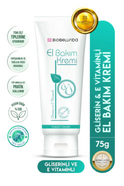 BioBellinda Doğal Nemlendirici El Bakım Kremi (Gliserinli & E Vitaminli) 75 ml