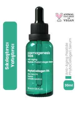 Cosmogenesis Labs Kolajen Serum 30ml - Yaşlanma Karşıtı Sıkılaştırıcı Ve Yatıştırıcı Etki Vegan (%5 BİTKİSEL KOLAJEN)