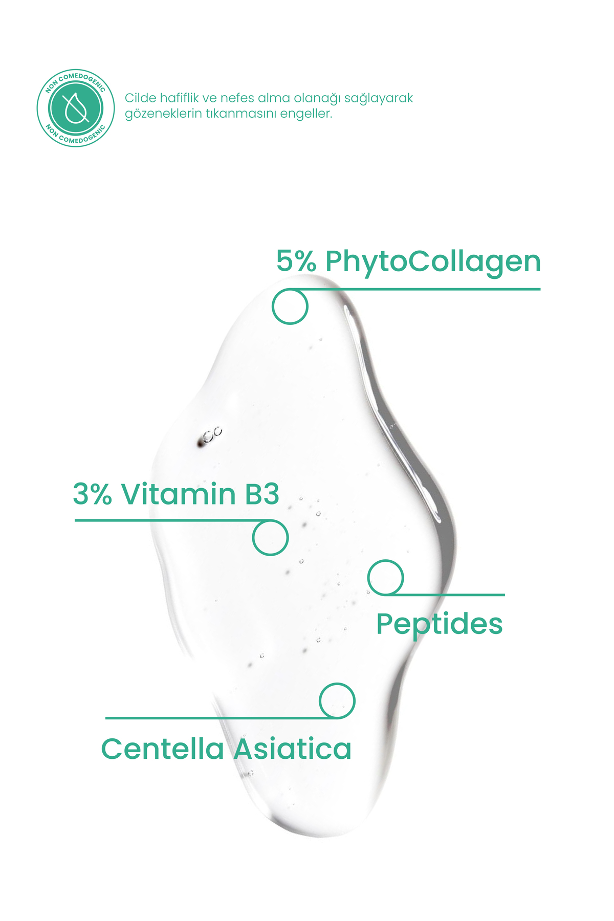 Cosmogenesis Labs Kolajen Serum 30ml - Yaşlanma Karşıtı Sıkılaştırıcı Ve Yatıştırıcı Etki Vegan (%5 BİTKİSEL KOLAJEN) - Görsel 2