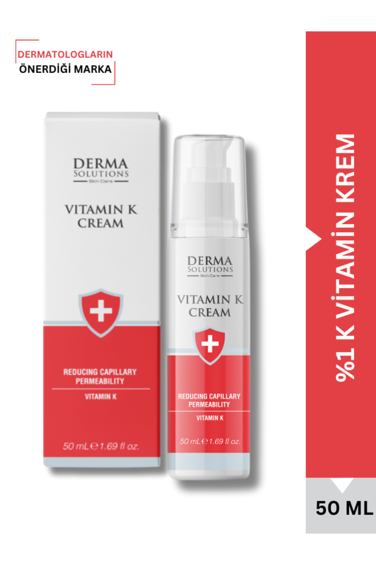 DermaSolutions VİTAMİN K %1 KREM - Kılcal Geçirgenliği Azaltan K Vitaminli Krem - Görsel 2