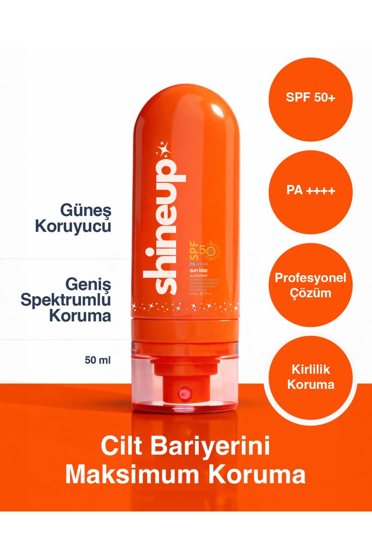 shineup Sun Kiss SPF Güneş Koruyucu Nemlendirici Krem
