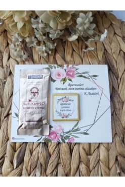 Lilamor 20 Adet Öğretmenler Günü Hediyesi Madlen Çikolata Ve Tek Içimlik Türk Kahvesi