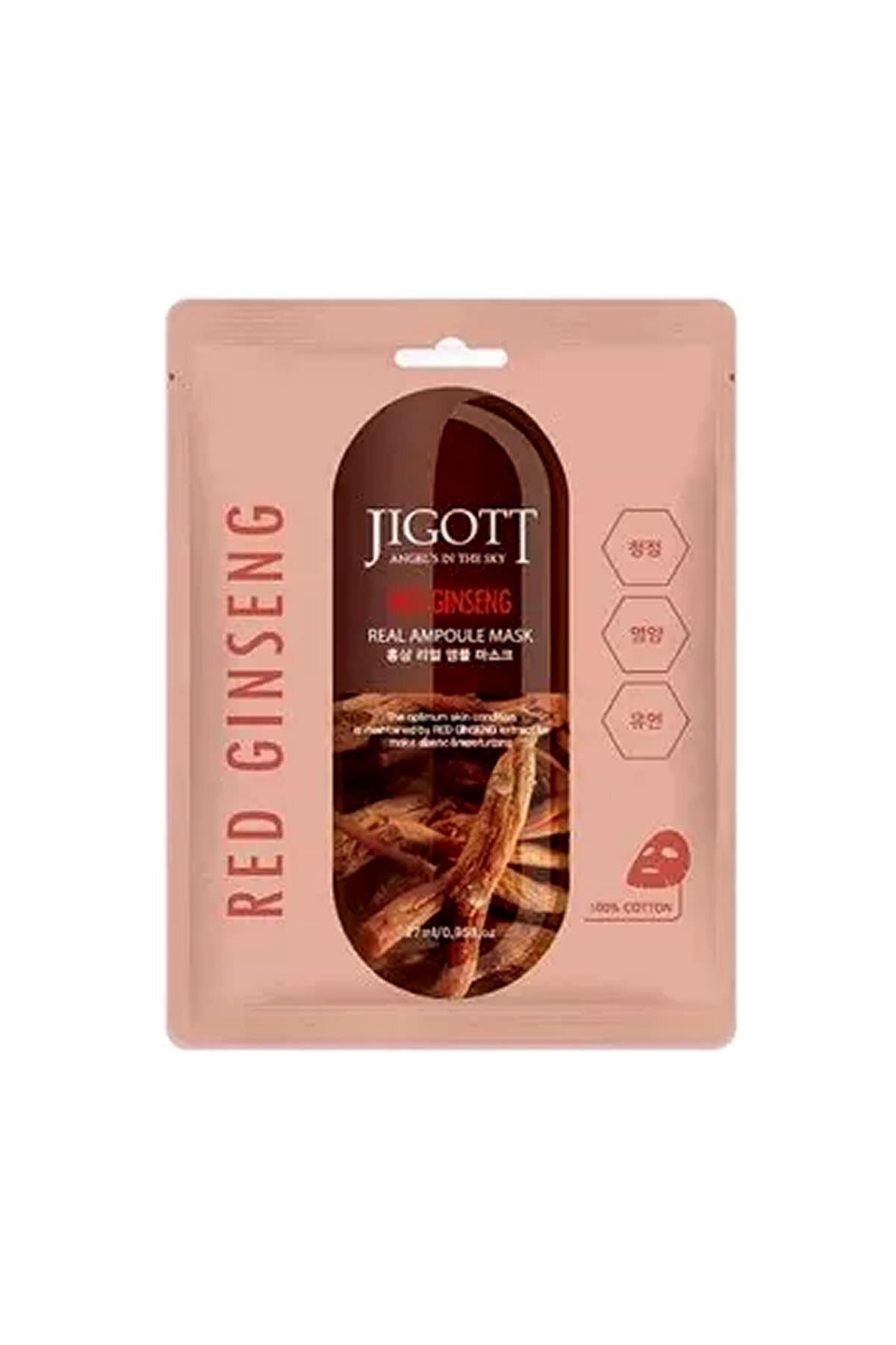 Jigott Kırmızı Ginseng Gözenek Sıkılaştırıcı,nemlendirici Ve Onarıcı Real Ampul Maske