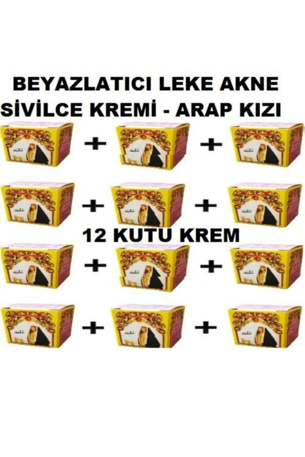 Sabuncu Hacı Arap Kızı Kremi Pembe 12 Adet