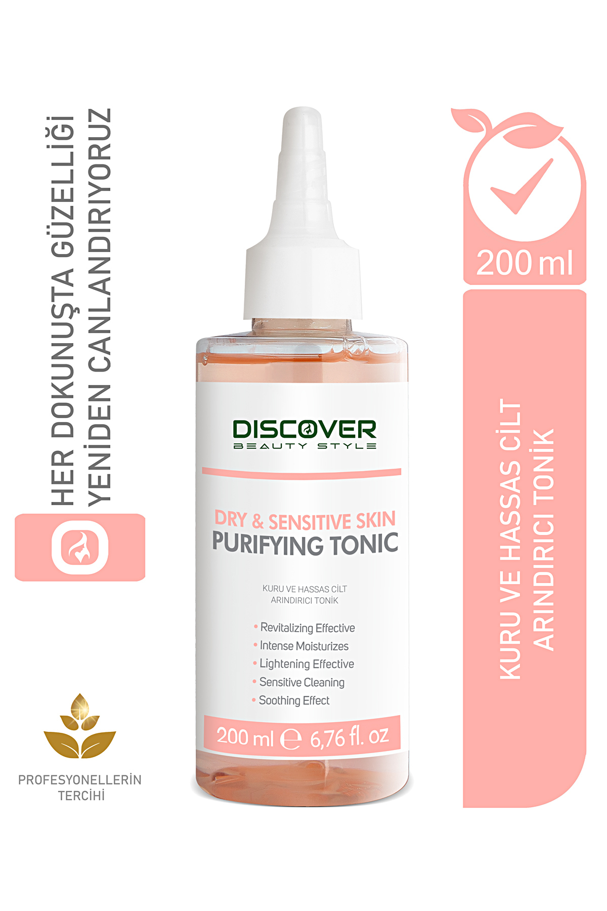 Discover Beauty Style Kuru Ve Hassas Ciltler Için Canlandırıcı Yatıştırıcı Ve Nemlendirici Arındırıcı Tonik 200 ml