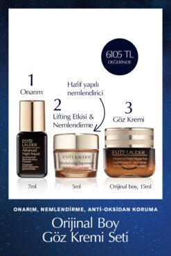 Estee Lauder Cilt Bakım Seti - Advanced Night Repair Serum 7ml + Göz Kremi 15ml + Supreme Soft Nemlendirici 5ml