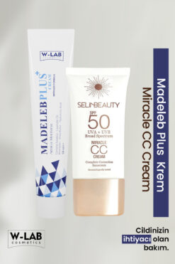 W-Lab Kozmetik Madeleb Plus Krem 50 ml ve Selin Beauty  Cc Krem 50 ml Set
