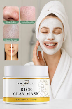 Shineco Pirinç Maske 50 Ml - Beyazlatıcı Etki, Cilt Aydınlatma, Yenileme, Gözenek Sıkılaştırma