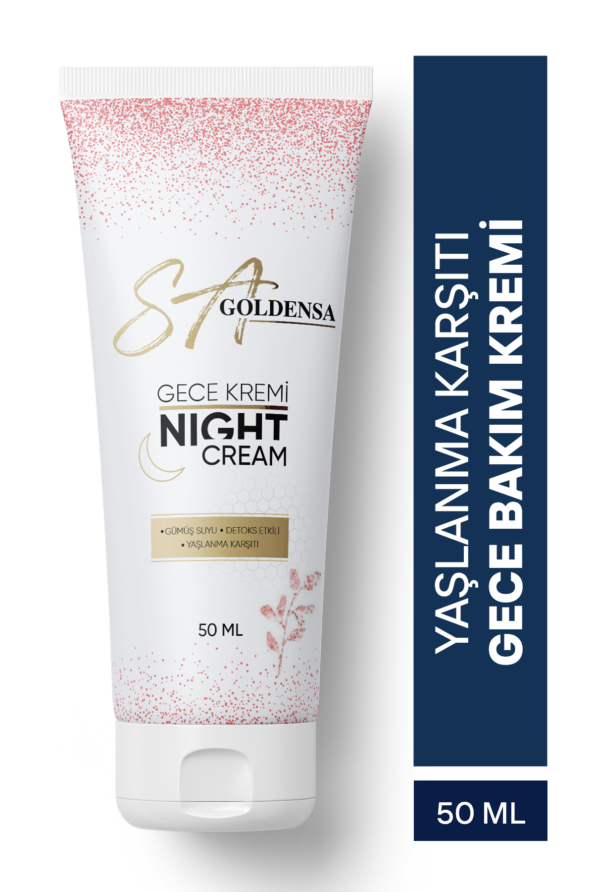 SA GoldenSA Yoğun Nemlendirici Gece Bakım Kremi 50ml Vegan Yaşlanma Ve Kırışıklık Karşıtı