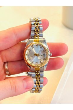 HNF LONDON ŞIK TAKVİMLİ ÇELİK KADIN SAATİ