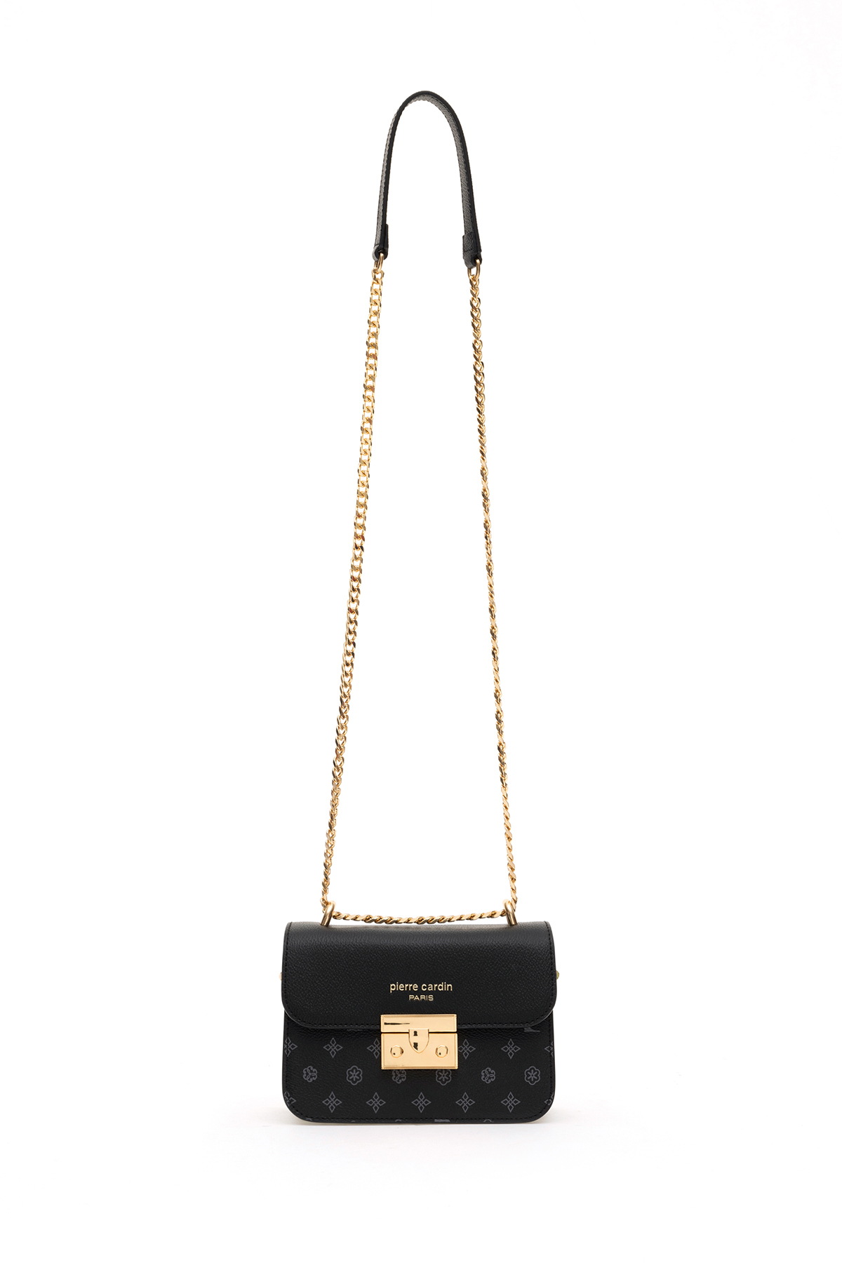 Pierre Cardin Siyah Monogram Kadın Omuz Çantası 05PC24K24105 - Görsel 3