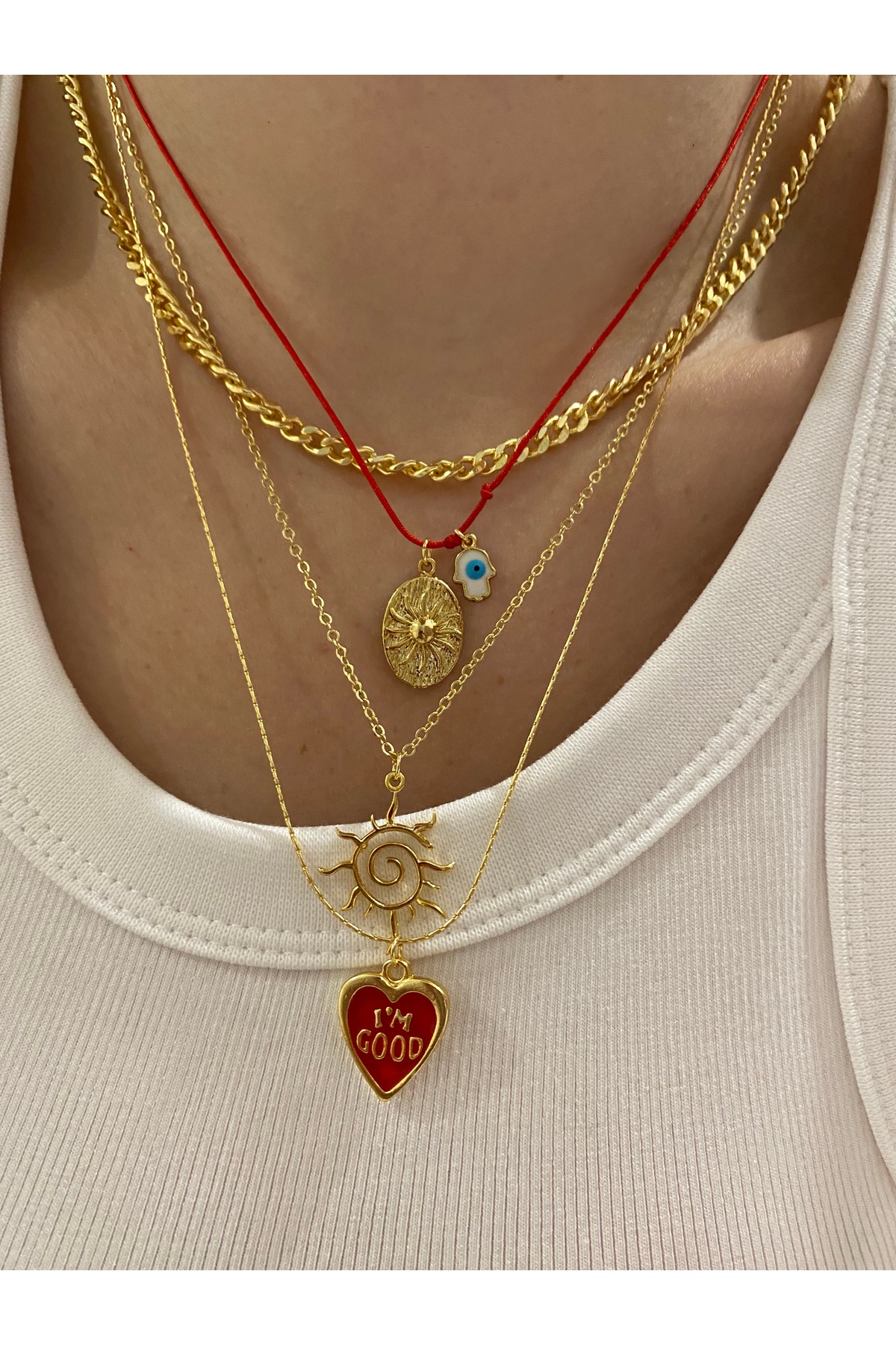 Fiamoss Kadın El Yapımı Tasarım Kolye Seti - Görsel 2