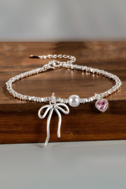 TREND COLLECTİON Fiyonk Kalp Pinterest Tasarım Kadın Bileklik