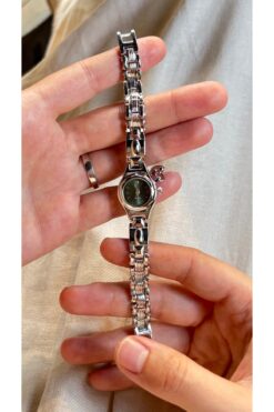 Bluemix Aksesuar KALP CHARM MİNİMAL YEŞİL KADIN SAAT