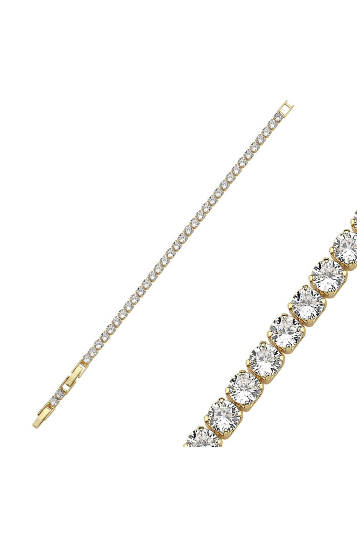 Merano Design 4mm 14K Rengi Su Yolu Bileklik