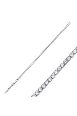 Merano Design 2,5mm Rhodium Su Yolu Bileklik