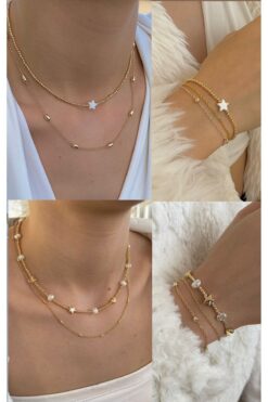 takıtarzım Set 4'ü bir arada 2 kolye 2 bileklik