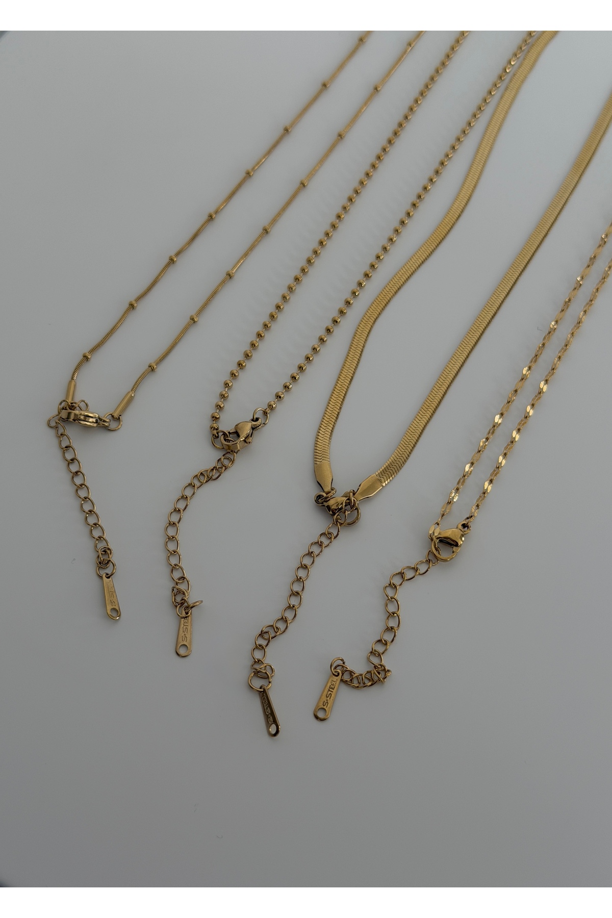 KİLİGİSTANBUL ANKA ÇELİK 3'LÜ KOLYE (AYRI AYRI KULLANIM MÜMKÜN) - Görsel 3