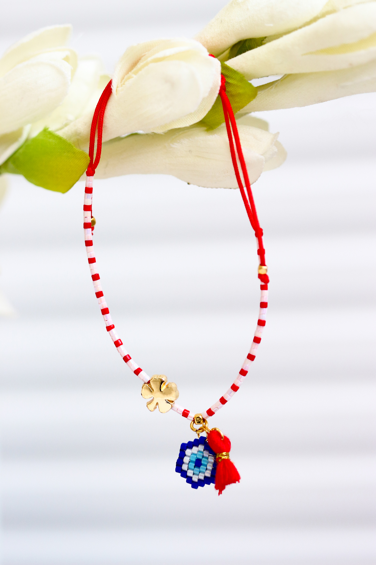 Kübüşün Atölyesi Ka-010 Miyuki Marteniçka Bileklik Seti - Mavi Nazar Boncuklu - Dilek Bilekliği - 2'li Set - Görsel 2