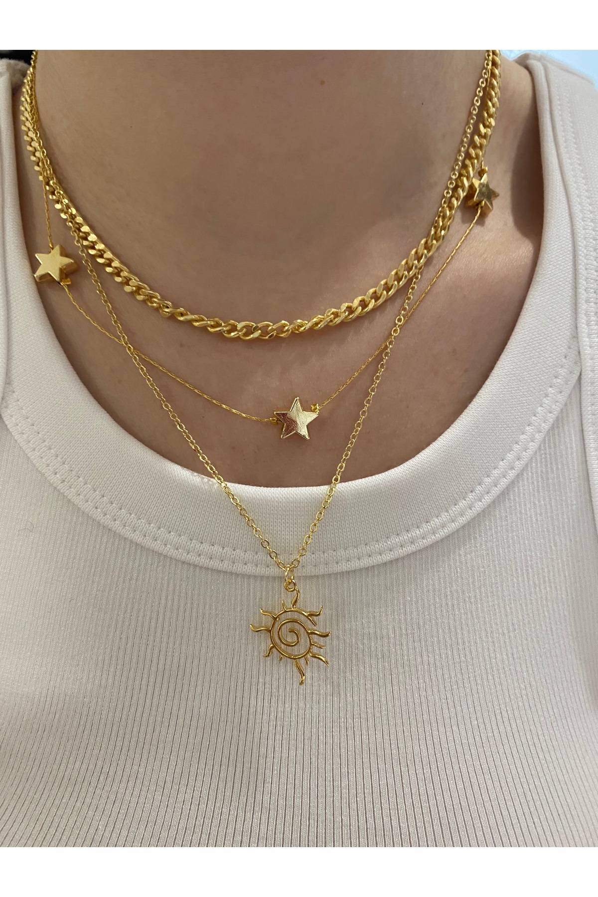 Fiamoss Kadın El Yapımı Tasarım Kolye Seti - Görsel 3