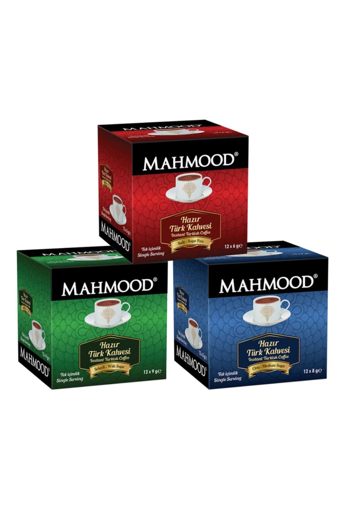 Mahmood Hazır Türk Kahvesi Sade 6 gram - Orta 8 gram - Şekerli 9 gram