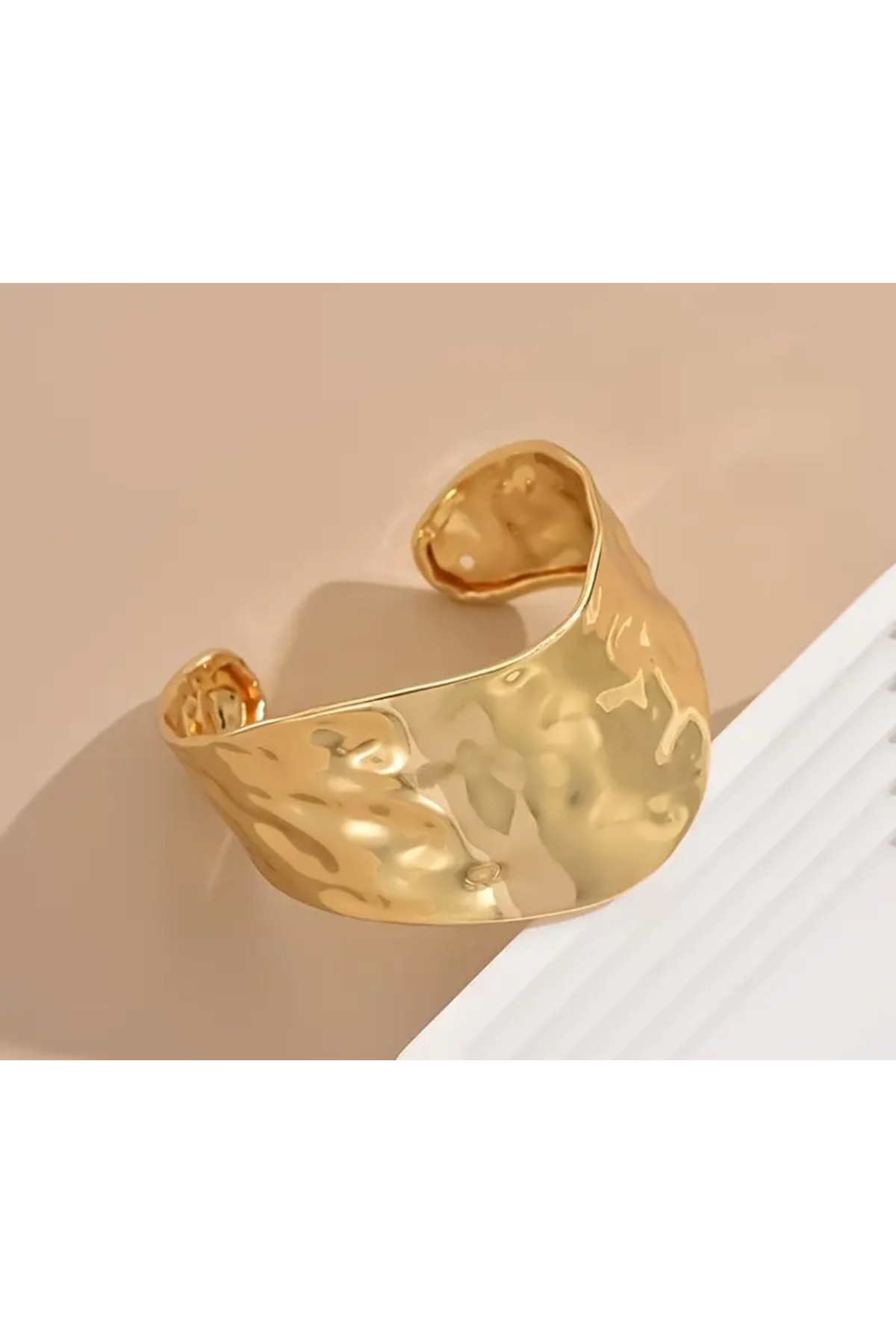 COCOSH TAKI Antik Gold Renk Özel Tasarım Kelepçe Çoklu Bileklik - Görsel 2