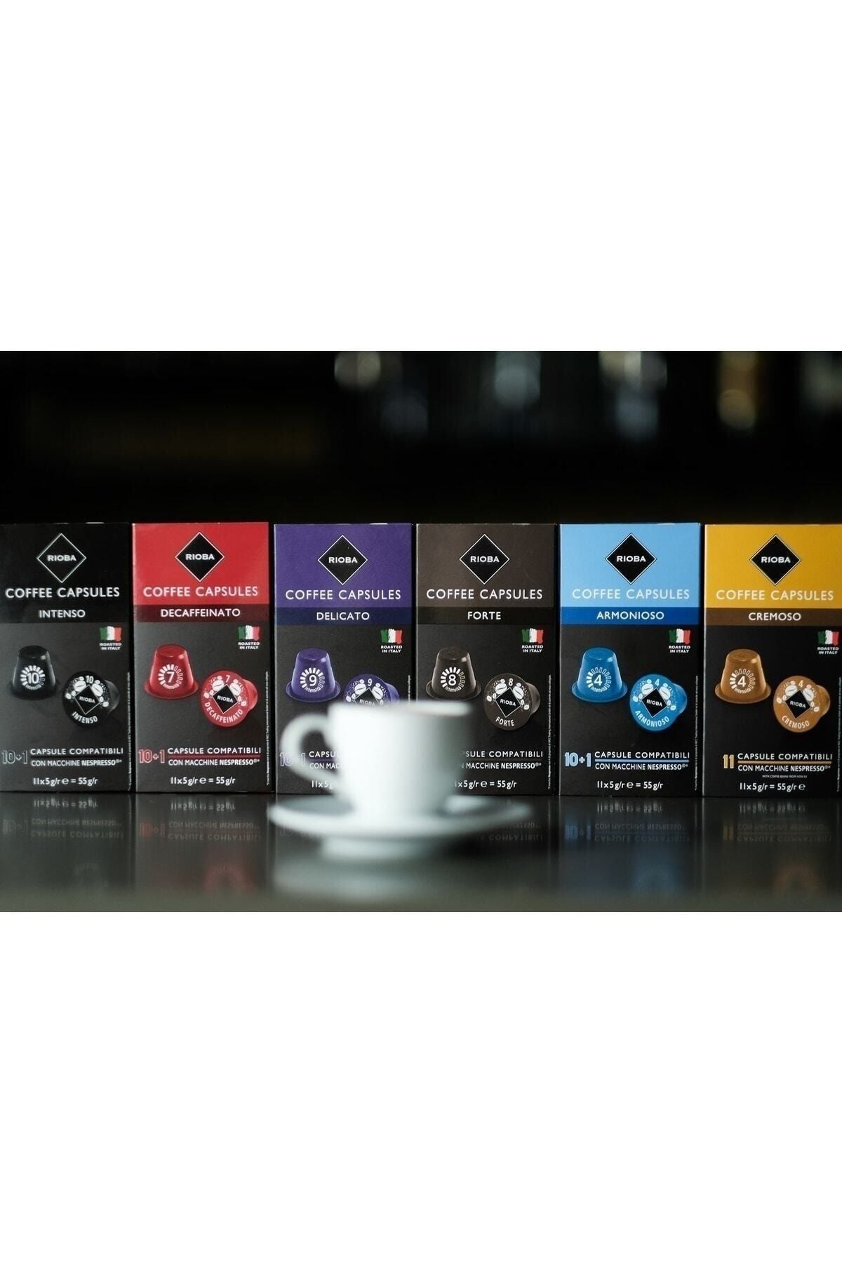 Rioba Kapsül Espresso Kahve Intenso 11*5 Gr, Sert Içim Sevenlere Intenso Kapsül Kahve - Görsel 2
